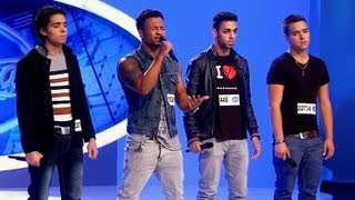 DSDS 2013 Maurice Kevin Sergen und Natanael mit quotHalt Dich An Mir Festquot von Revolverheld [upl. by Hussein]