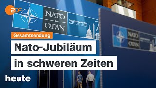 heute 1900 Uhr vom 09072024 75 Jahre Nato LKWMaut Raketenstart Ariane 6 [upl. by Rhynd162]