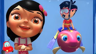 Machali Jal Ki Rani मछली जल की रानी है Hindi Cartoon Rhymes for Kids [upl. by Aiyram]