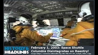 February 1 2003 Space Shuttle Columbia Disintegrates on Reentry [upl. by Eiro205]