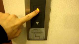 Fujitec Traction elevatorlift at Weekly Dormy Inn Meguro Aobadai Hotel in Tokyo Japan [upl. by Enalahs683]