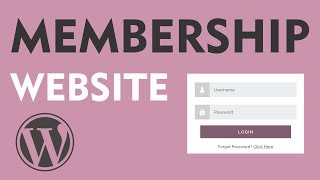 How to make a Membership Website with WordPress 2017  Accept Payments [upl. by Rempe]