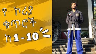 የ ኮርያኛ ቁጥሮች ከ 1  10  ቡ ሳቦም ሰዋለ አስማማው  ዲላ ዩንቨርስቲ [upl. by Reyaht]