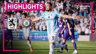 TSV 1860 München  FC Erzgebirge Aue  Highlights 3 Liga  MAGENTA SPORT [upl. by Ymia252]