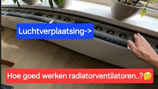 Bespaar TOT 20 op je energierekening plaats een radiator ventilator👍🏻 [upl. by Itnavart]