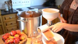 Comment faire la compote de pommes au moulin [upl. by Soalokin401]