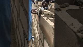 Cement mortar for blockwork  building asmr shorts [upl. by Tamarra]