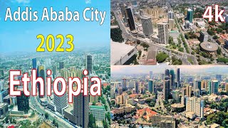 Addis Ababa City  Ethiopia 4K By Drone 2023 [upl. by Daberath]