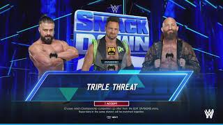 FULL MATCH 2K24 LA KNIGHT VS ANDRADE VS TOMMASO CIAMPA WWE SMACKDOWN LIVE 19 Sep 2024 [upl. by Nylrehs24]