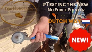 Testing the NEWEST No Force Pointer bricklayer bricklaying masonry [upl. by Pirbhai37]