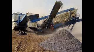 puzzolana 250 tph mobile crusher aggregate [upl. by Asatan]