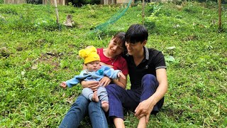 Harvesting the luffa garden to sell at the market  weeding around the farm  happiness every day [upl. by Woll931]