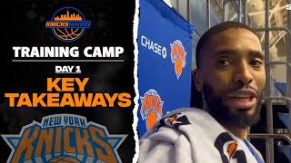 Knicks Training Camp Day 1 What We Learned So Far [upl. by Aivonas]