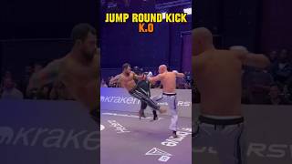 Jump Round kick 🥋 taekwondo wushu karate [upl. by Welch]