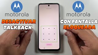 Como Desactivar TalkBack Con la Pantalla Bloqueada en Motorola 2024 [upl. by Osber495]