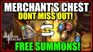 Merchants Chest Is AMAZING  Free Shard Exchange  Watcher of realms [upl. by Kiran]