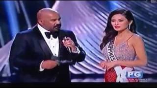 Maxine Medina Question and Answer  Miss Universe 2016 [upl. by Reginauld]