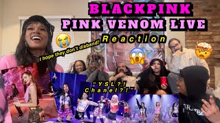 FIRST TIME BLACKPINK REACTION PINK VENOM LIVE [upl. by Sheryle]