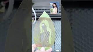 laser engraving stall leaf painting [upl. by Naivart]