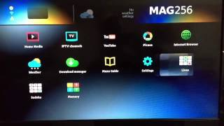 MAG256 IPTV Set Top Box mit HEVC Unterstützung [upl. by Boelter779]