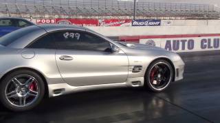 Mercedes SL55 AMG vs Audi S4 turbo [upl. by Ursal30]