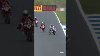 The WINNING overtake from Toprak on Bautista 💪  2024 EstorilWorldSBK 🇵🇹 [upl. by Morgenthaler638]