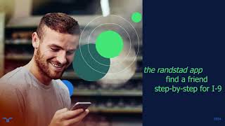 randstad app  how to complete the I9 find a friend process  Spanish [upl. by Sauder]