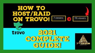 How To HOSTRAID on Trovo Complete Guide [upl. by Fredek]