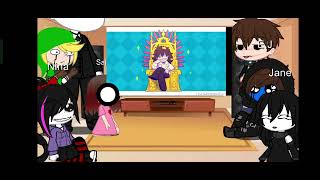 Creepypastas react to Jeff the killer Heartxstranger Creds of the videos in description [upl. by Nahsed160]