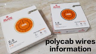 Polycab wires original information 15amp25 copper wire in telugu [upl. by Wayne]