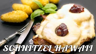 Schnitzel Hawaii  Schritt für Schritt  guenstigkochenat [upl. by Theurich]