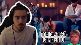 REACCIÓN A  CNCO  TOXICA Y BESO LIVE CONCIERTO EN LINEA [upl. by Uhthna]