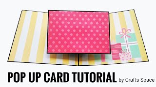 Pop Up Photo Card Tutorial  Elements for Scrapbook  how to make Scrapbook pages  By Crafts Space [upl. by Eatnuahs332]