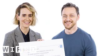 James McAvoy amp Sarah Paulson Answer the Webs Most Searched Questions  WIRED [upl. by Zipnick]