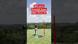 Crazy 360 yard downhill green golf golfswing shorts [upl. by Lowe]