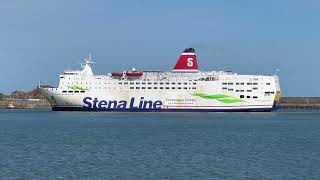 MV Stena Europe Approaches the Quay 24324 [upl. by Odlanor]