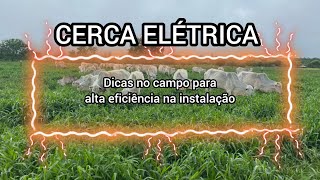 CERCA ELÉTRICA Dicas no campo para alta eficiência na instalação [upl. by Fennessy]