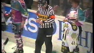 Hockey rough stuff  Season 19941995 playoff finals TPS vs Jokerit [upl. by Palmer]