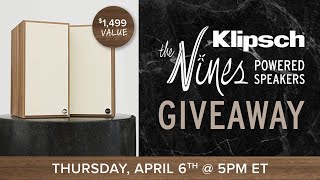 Klipsch The Nines Powered Speakers Giveaway Livestream [upl. by Newmark]