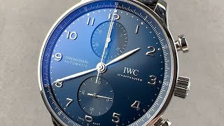 IWC Portugieser Chronograph 371606 IWC Watch Review [upl. by Yeldahc]