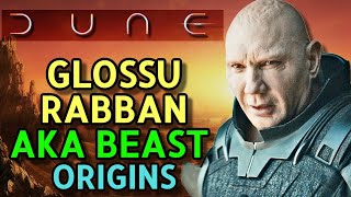 Glossu Rabban Origins  The Most Disturbing Terrifying amp Ruthless Harkonnen Who Is Satan In Flesh [upl. by Namia]