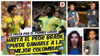 BRASIL vs COLOMBIA James Rodríguez o Vini Jr ¿Quién brillará más esta Copa América  Exclusivos [upl. by Balcke162]