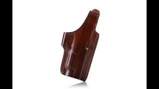 C119 Bison  Slim Design OWB Leather Holster with Thumb Break [upl. by Jaddan]