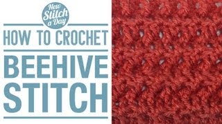 How to Crochet the Beehive Stitch [upl. by Reinert]