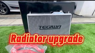 Type R Tegiwa Radiator Upgrade for FN2 Type R  No bumper removal [upl. by Akin]