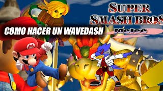 Como hacer un WaveDash  Técnicas Competitivas Super Smash Bros Melee [upl. by Silvanus]