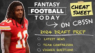 FFT on CBSSN Mock Draft Team Review Latest News Injury News  2024 Fantasy Football Advice [upl. by Younglove598]