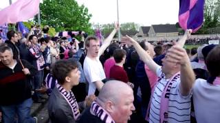 Dulwich Hamlet fans in action [upl. by O'Mahony]