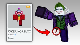 OMG 22 GET FREE FAKE KORBLOX amp FREE ITEMS ROBLOX 2024 [upl. by Bellew]