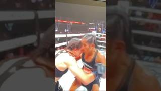 UpCloseSloMo Katie Taylor clearly headbutting Amanda Serrano on the eye boxing boxeo [upl. by Enived]